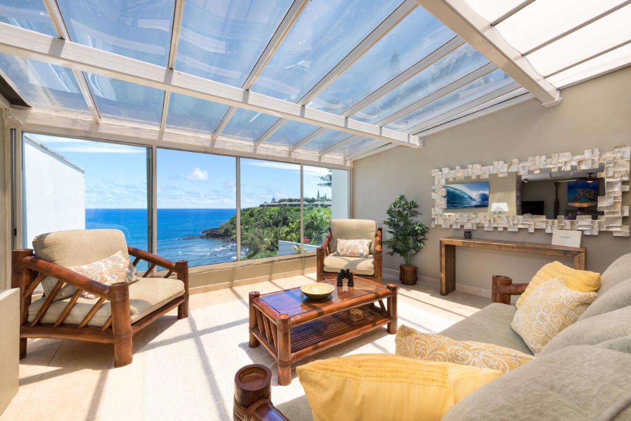 Puu Poa Ocean Bluff Condo, Incredible Views, Walk To Beaches, Pool & Tennis Princeville Bagian luar foto