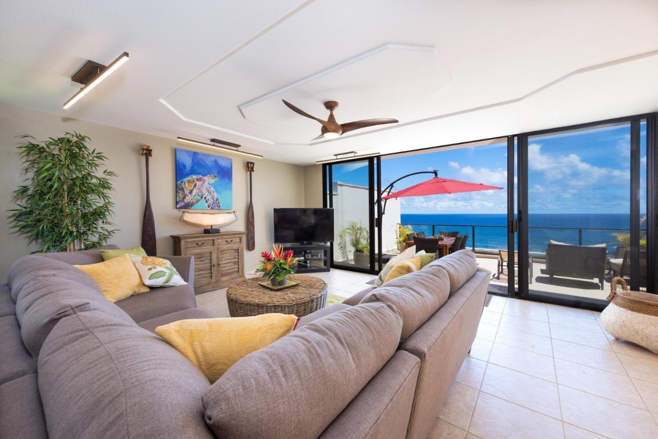 Puu Poa Ocean Bluff Condo, Incredible Views, Walk To Beaches, Pool & Tennis Princeville Bagian luar foto