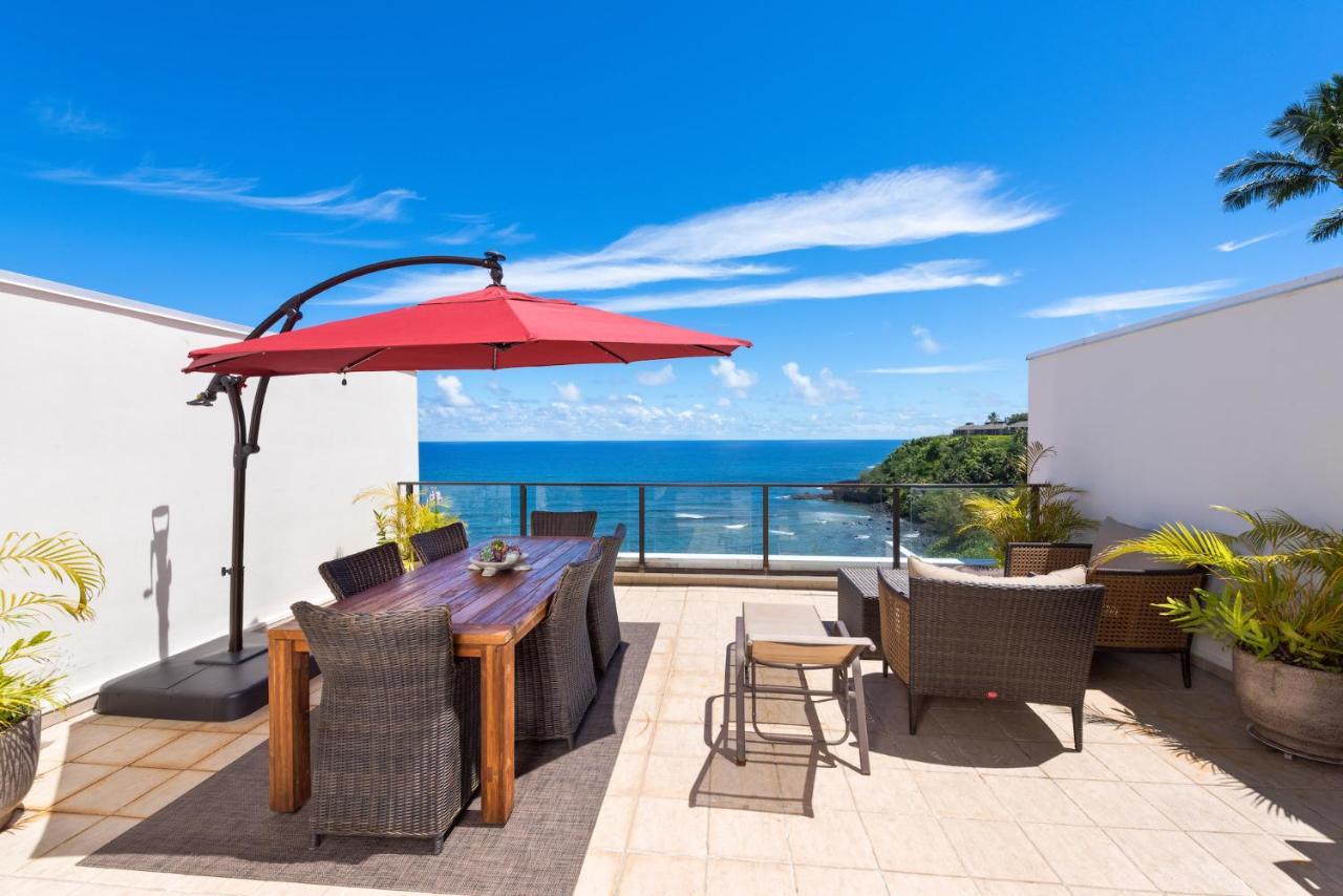 Puu Poa Ocean Bluff Condo, Incredible Views, Walk To Beaches, Pool & Tennis Princeville Bagian luar foto